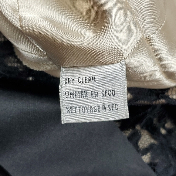 Nine West Black Lace Bow-Tie Waist Midi Dress - Picture 6 of 6